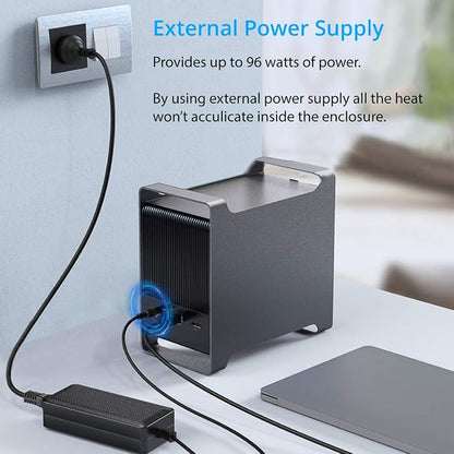 Syba 5 Bay 2.5" and 3.5" SATA HDD External USB 3.0 / eSATA RAID Hard Drive - Image 6