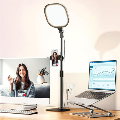 Video Conference Lighting for Zoom Meeting, Ring Light for Desk by LitONES