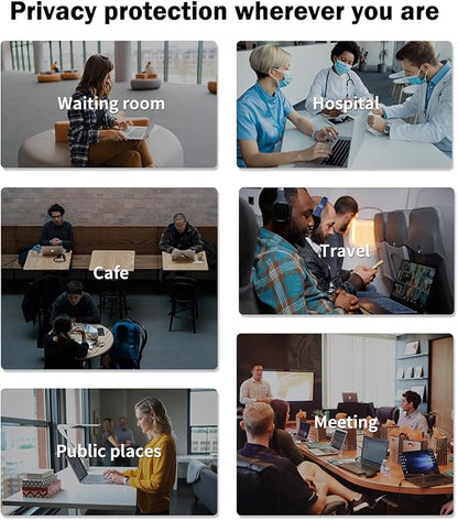 F FORITO 17 Inch 16:10 360°Laptop Privacy Screen Protector, Anti Peeping Anti - Image 6