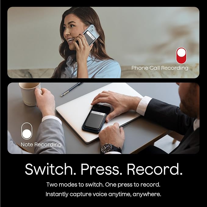 Plaud Note AI Voice Recorder, Voice Recorder w/Case, App Control, Transcribe & - Image 5