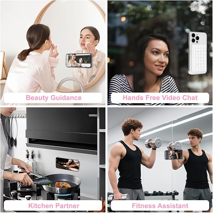 1 Pack Silicone Suction Cup Phone Case Mount Double Sided, Phone Accessories - Image 6