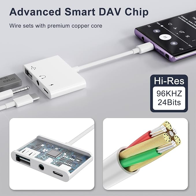 USB C to 3.5mm Jack Headphone Adapter - Image 7