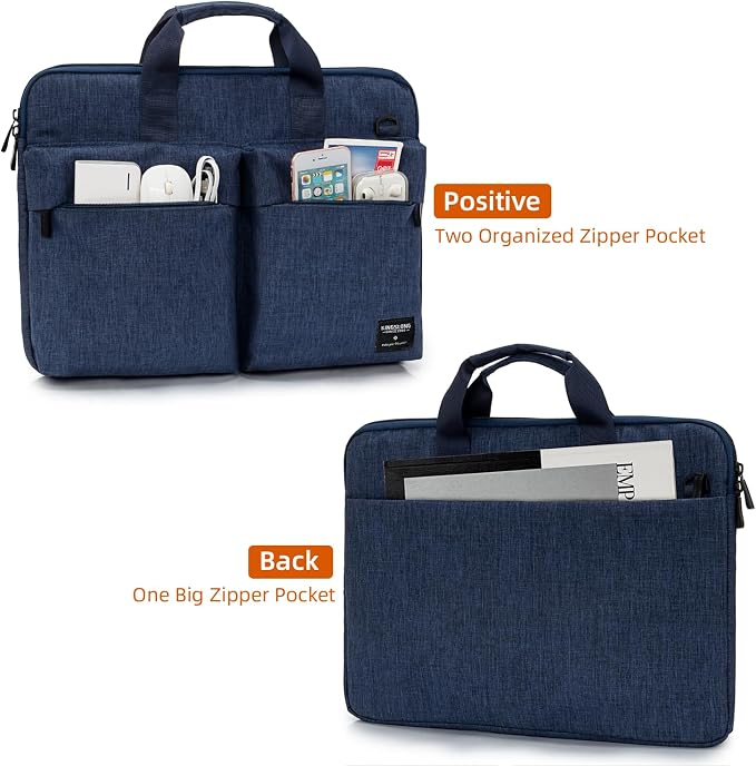 KINGSLONG Slim 17.3 inch Laptop Bag Sleeve Carrying Case - Image 3