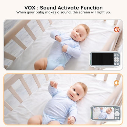 BOIFUN 2026 No WiFi Baby Monitor 4'' 720P Screen - Image 8