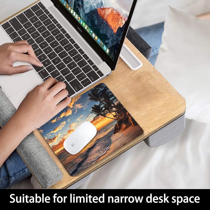 Sunset Beach Mouse pad with Tropical Ocean Landscape and Non-Slip Rubber Base - Image 6