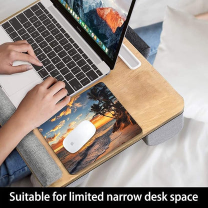 Sunset Beach Mouse pad with Tropical Ocean Landscape and Non-Slip Rubber Base - Image 6