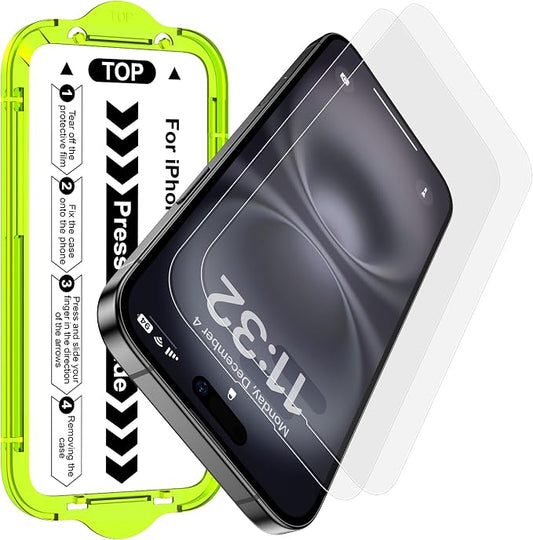 Esanik for iPhone 16 Plus/15 Plus Matte Glass Screen Protector Anti-Glare & by Esanik