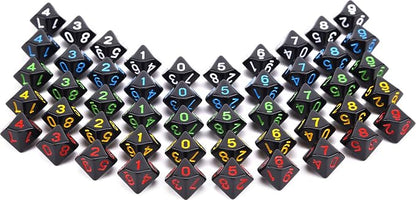 50pcs Assorted D10 Opaque Black - Image 3
