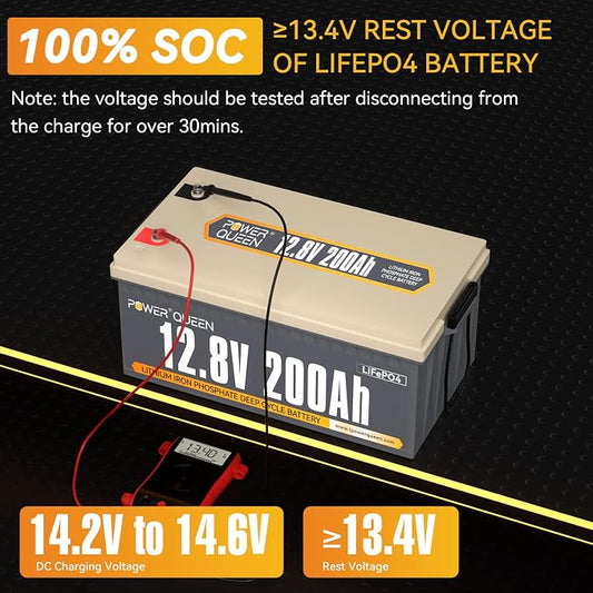 Power Queen 12.8V 200Ah LiFePO4 Battery - Image 2