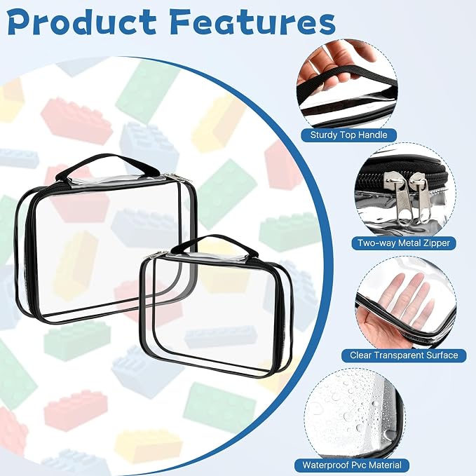 8 Pcs Toy Storage Bags, Travel Waterproof Organizer - Image 3