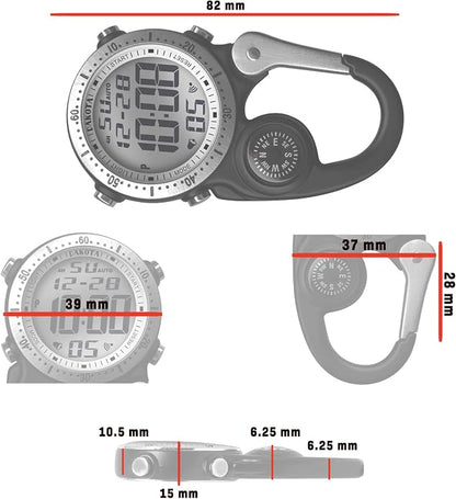 Dakota Digital Backpacker Clip, Fob and Pocket Watch, Timer and Dual Time - Image 7