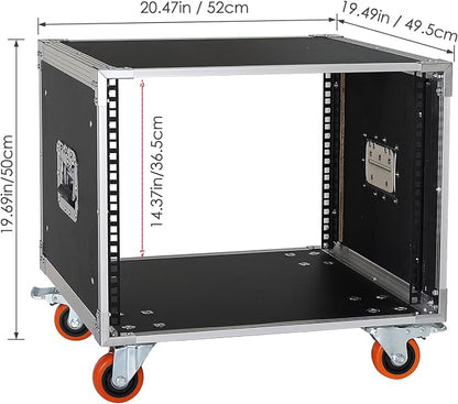 AV Gear Rack 8U Home Audio & Video Stage Stereo Equipment Storage Cabinet Stand - Image 2