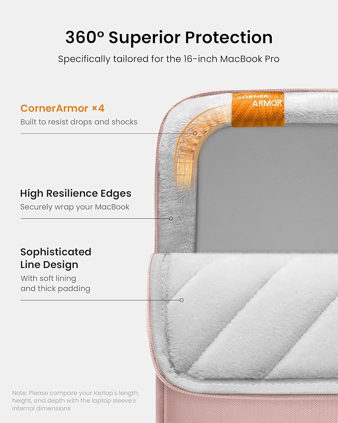 tomtoc 360° Protective Laptop Sleeve - Image 4