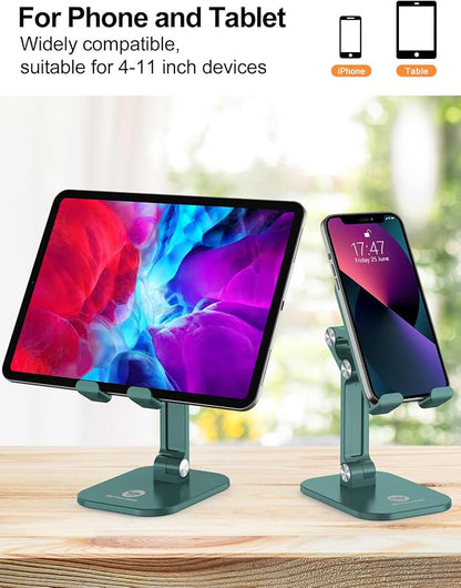 OCYCLONE Phone Stand, Adjustable Height and Angle Foldable Cell Phone Stand - Image 4