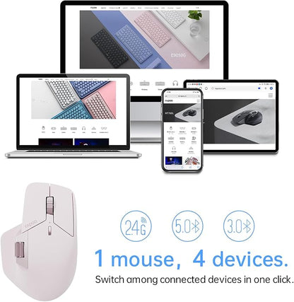 Rapoo MT760 Multi-Device Wireless Mouse, 11 Programmable Buttons, 4K DPI - Image 2