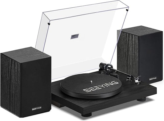 Record Player Vinyl Bluetooth Turntable by SeeYing