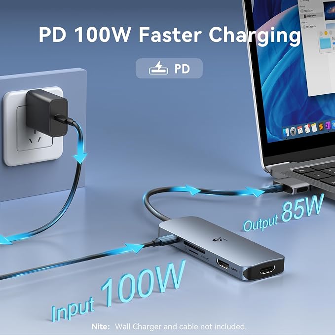 Docking Station for MacBook Pro Air, LIONWEI USB C Docking Station Dual Monitor - Image 6