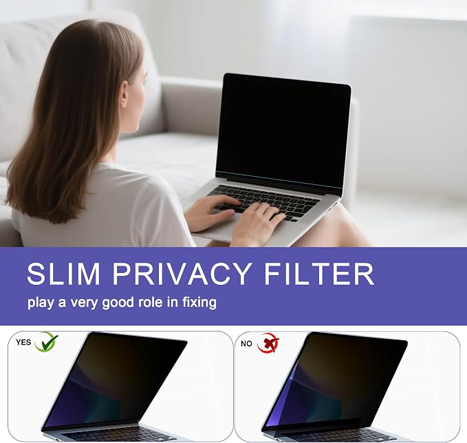 360° Privacy Screen Protector for MacBook Pro 16 Inch, Privacy Screen Filter - Image 4