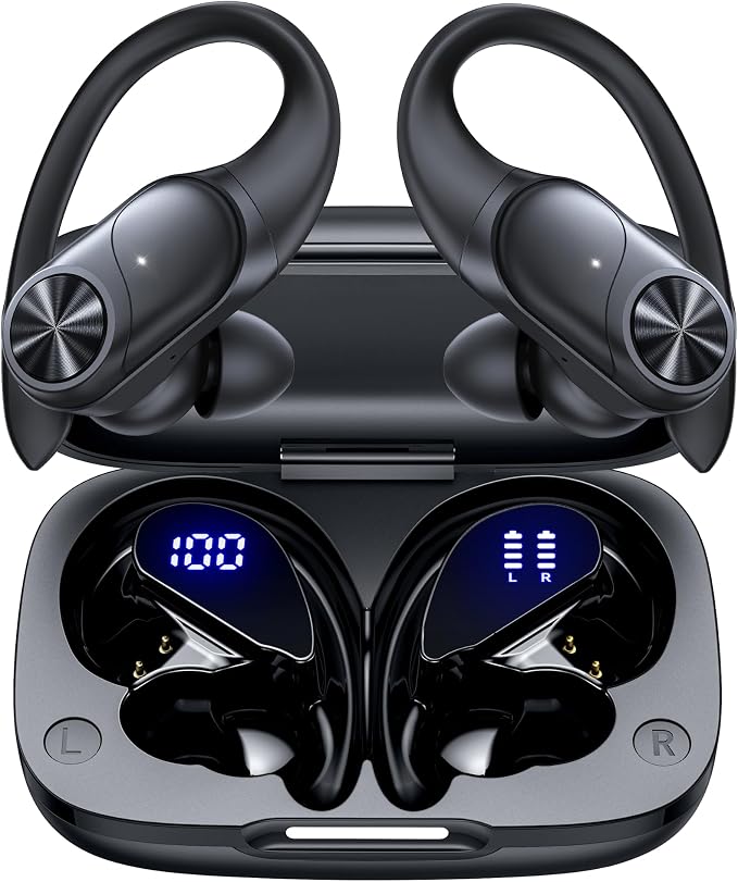 PocBuds Bluetooth Headphones Wireless Earbuds 80hrs Playtime Wireless Charging by PocBuds