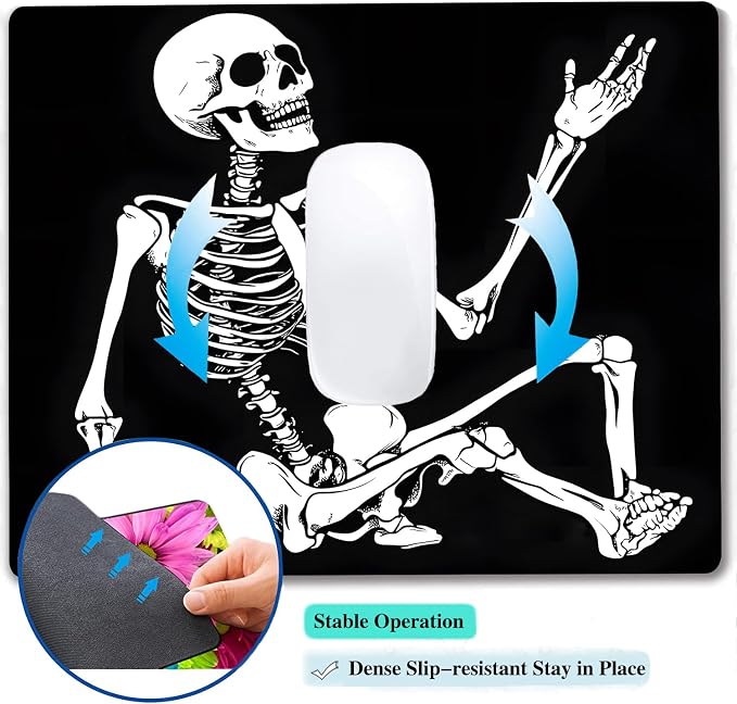 Cool Funny Skull Custom Mouse Pad - Image 5