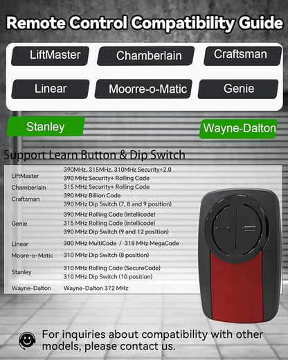 380UT 375UT 375ML Universal Remote Control Replace Liftmaster GaracOpener - Image 3