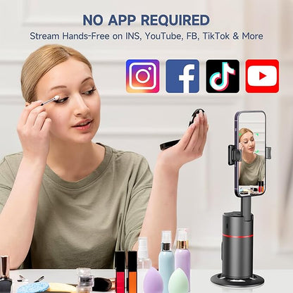 Auto Face Tracking Tripod, No App, Smart Shooting Phone Holder - Image 8