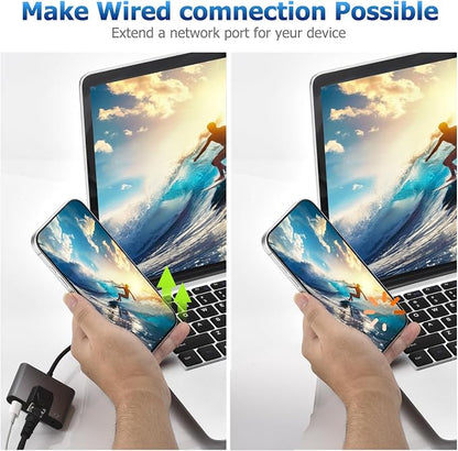 Lightning to RJ45 Ethernet Adapter Network Adapter, Support 10/100Mbps Ethernet - Image 3