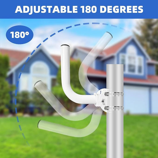 Universal Wireless Bridge Bracket Mount, 3 Pack J Pole Mounts, Adjustable Pole - Image 2