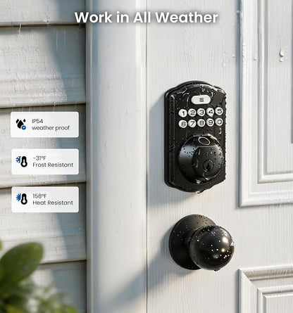 Veise KS02A Fingerprint Keyless Entry Door Lock, Auto Lock, Electronic Keypad - Image 11