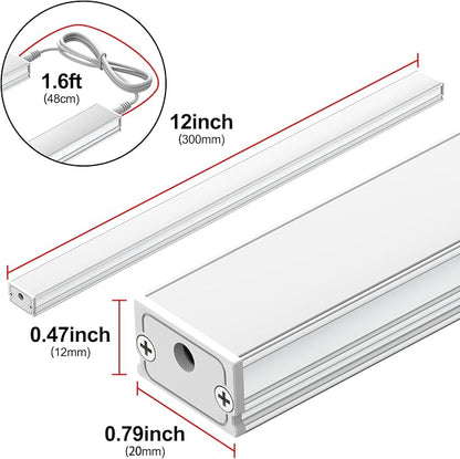 ASOKO Dimmable LED Under Cabinet Lighting Cold White 5000K, 3 Pack 12 inch - Image 4