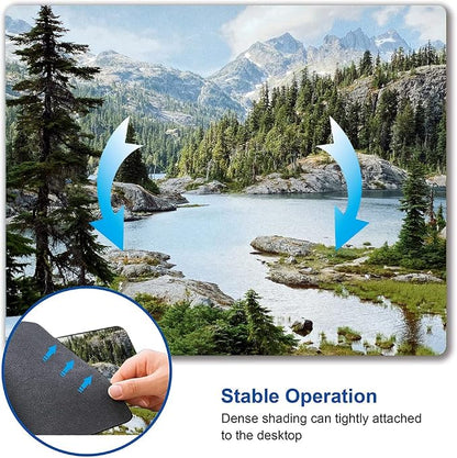 Hokafenle Mouse Pad, Natural Landscape Mouse Pad, Forest Waterfall Mousepad - Image 6