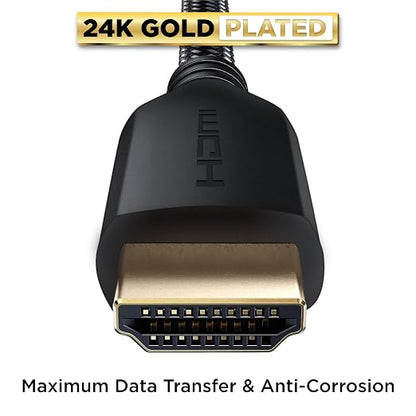 PowerBear 4K HDMI Cable 40 ft | High Speed, Braided Nylon & Gold Connectors - Image 6