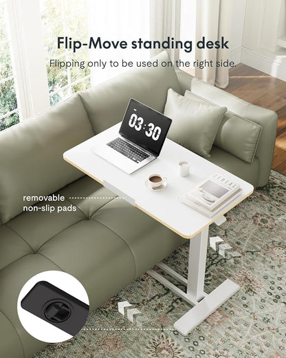 FLEXISPOT H7 PRO Mobile Standing Desk Adjustable Overbed Table Pneumatic - Image 4