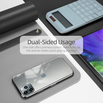 YSAGi Dual-Sided Desk Pad Protector, Waterproof Leather Desk Mat, Large Mouse - Image 3