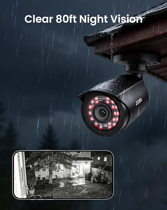 ZOSI 8CH 3K Lite Home Wired Security Camera System, AI Human Vehicle Detection - Image 5