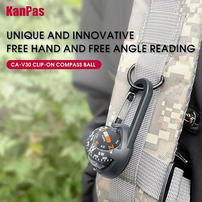 KanPas EDC Ball Compass for Hands-Free and Free Angle Reading - Image 2