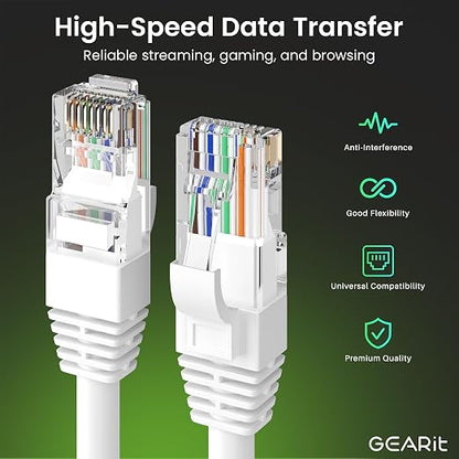 GEARit Cat 6 Ethernet Cable CCA LAN Network Cord, Network Cable - Image 5