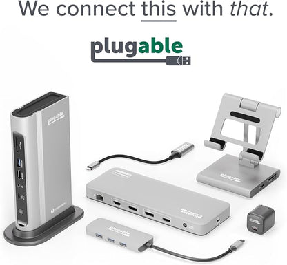 Plugable USB C Docking Station Dual Monitor, USB4 40G 100W Laptop Charging Dock - Image 7