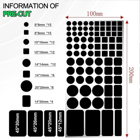 LED Light Blocking Stickers, 2 Sheets LED Light Blocking Covers, LED Covers - Image 2
