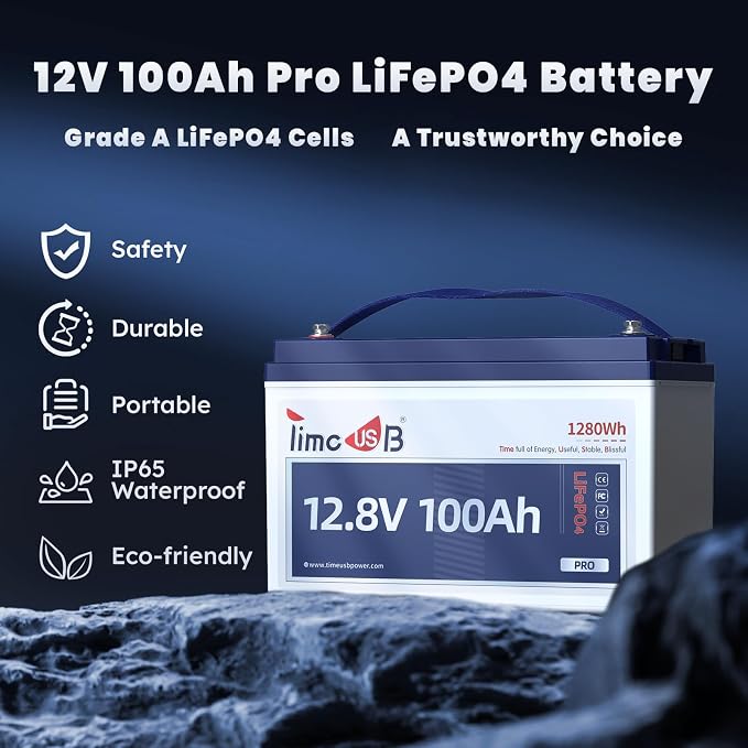 12V 100Ah Pro LiFePO4 Battery, Grade A Battery Cells, 3 Pack Group 31 Deep - Image 4
