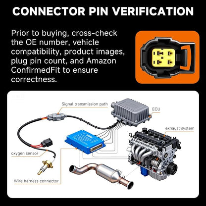 " VEIFNIY Upstream & Downstream Oxygen Sensor Set|Direct Replacement - Image 4