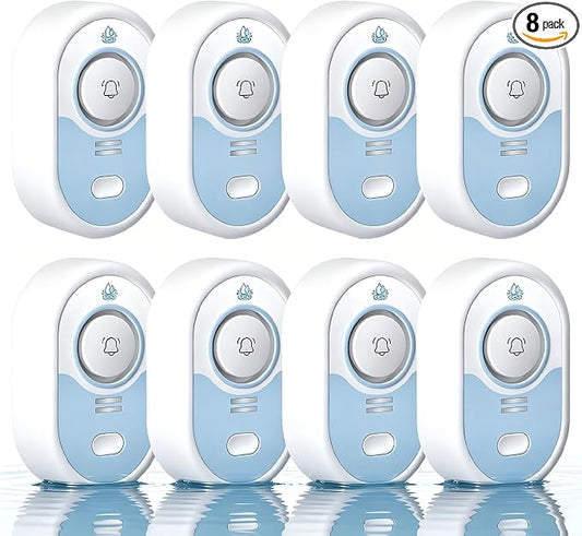Water Leak Detector with Loud Alarm, 100dB Siren & LED Flash, Water Sensor Alarm by VETOUCH