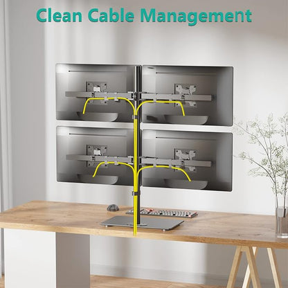 WALI Freestanding Quad Monitor Mount - Image 6