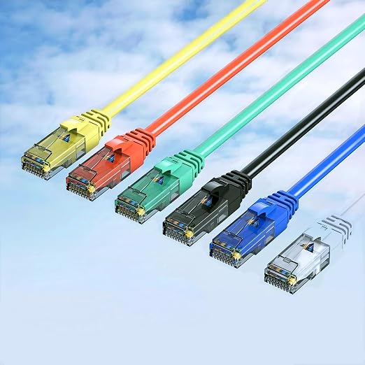 Cat6 Patch Cables 1.5 Feet, Cat 6 Ethernet Cable, 24AWG CCA Cord, UTP Network - Image 8