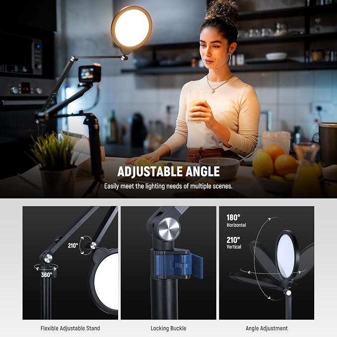 NEEWER Basics 18W 7" Desk Ring Light - Image 5