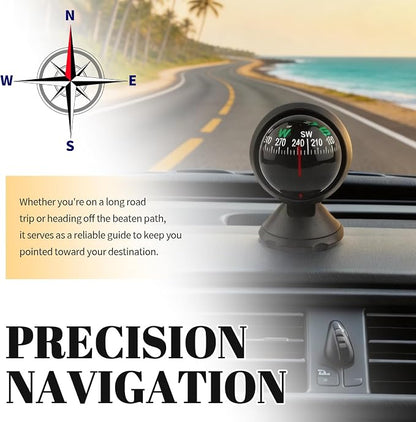 2026 Upgraded Car Compass Dashboard, Adjustible Ball Compass - Image 3