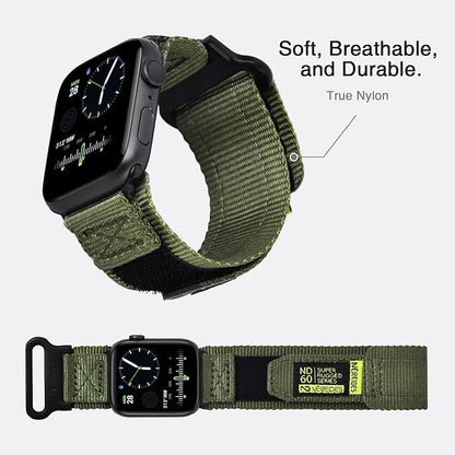 Nereides Compatible with Apple Watch Band Ultra 3/2/1, Nylon Sports Strap with - Image 6