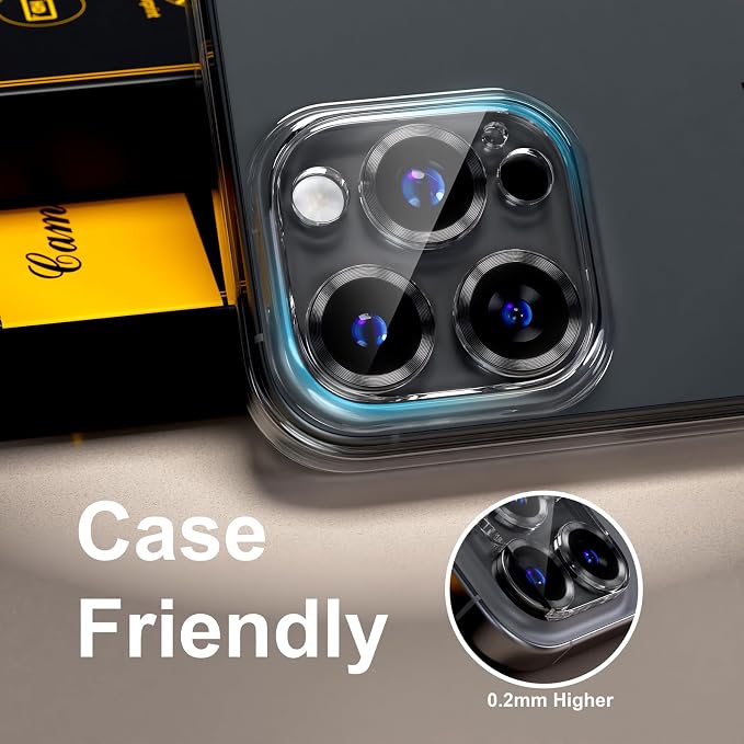 beuxece for 6 Pack iPhone 15 / iPhone 15 Plus Camera Lens Protector 9H Tempered - Image 5