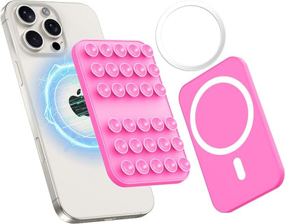 Patented Magnetic Sticky Phone Suction Grip Mount by AMSKY