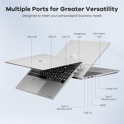 NIMO 15.6" IPS FHD-Gaming-Laptop, AMD Ryzen 5 6600H 6-Cores 660M GPU 64GB DDR5 - Image 6